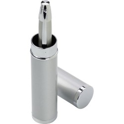 Stylo bille assorti personnalisé dans un tube Mark Matières : métal Couleurs : blanc marquage couleur éclatante
