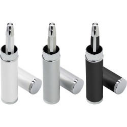 Stylo bille assorti personnalisé dans un tube Mark Matières : métal Couleurs : blanc goodies publicitaire durable