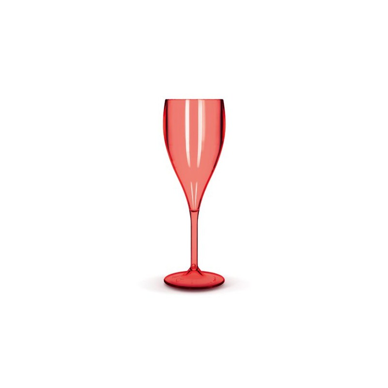 Flûte à Champagne Réutilisable Éco-responsable en Plastique Tritan 16 cl - Ras Bord marquage laser ultra précis