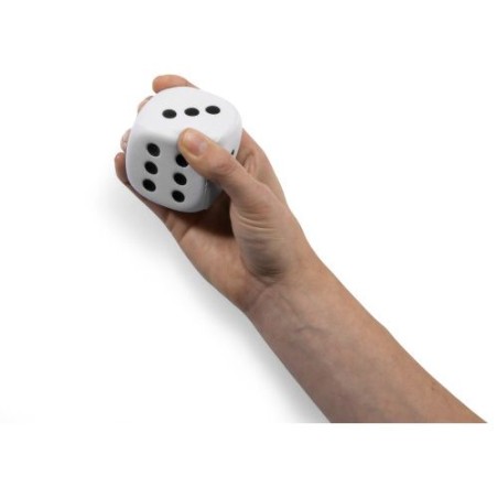 Anti-stress 'dé' Javier : Détente ludique et personnalisable