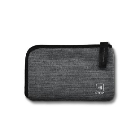 Porte-monnaie anti RFID  en rPET avec porte-carte de crédit - Personnalisé personnalisation sur mesure