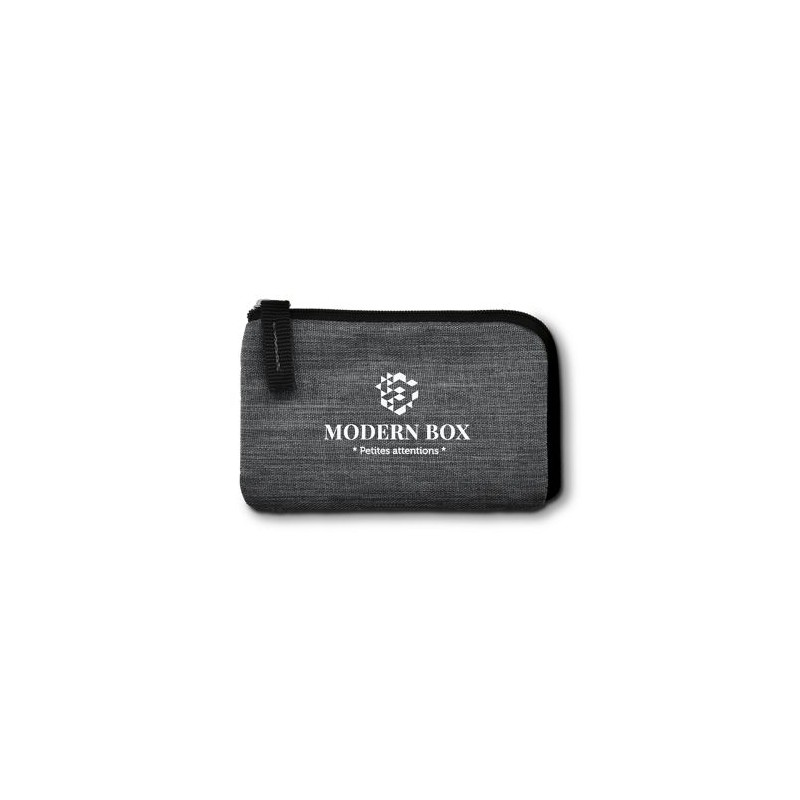 Porte-monnaie anti RFID  en rPET avec porte-carte de crédit - Personnalisé accessoire événementiel unique