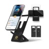 Support repliable extra-plat en matière recyclée pour téléphone