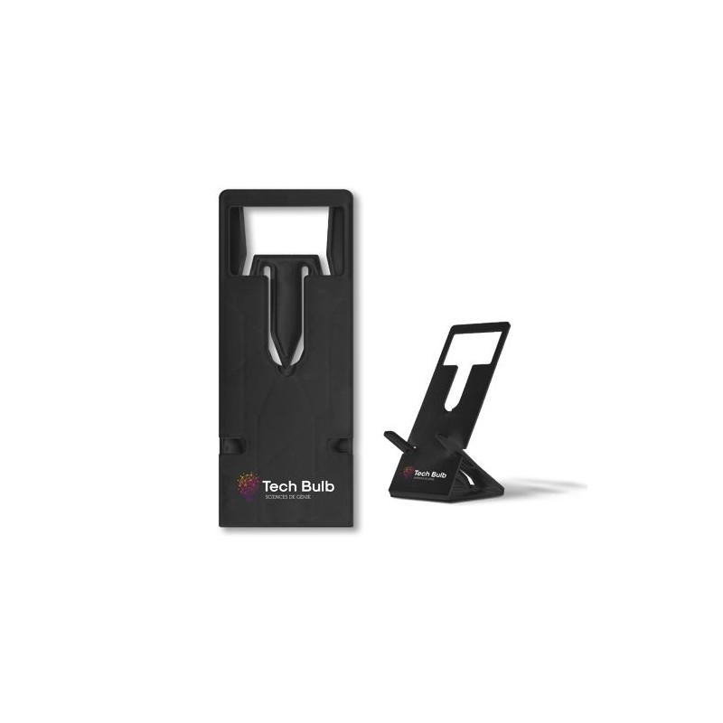 Support repliable extra-plat en matière recyclée pour téléphone goodies publicitaire événementiel