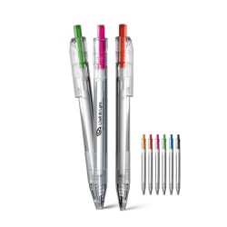 Stylo Bille Éco-responsable en rPET - Écriture Bleue Personnalisée pas cher 2