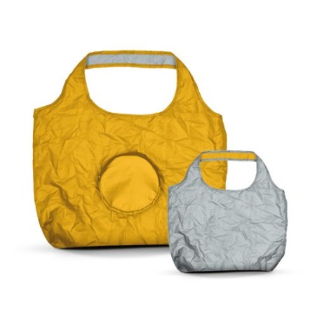 Sac Shopping Pliable Éco-responsable Bicolore 20L en rPET - Personnalisé objet promotionnel éco-responsable