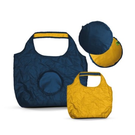 Sac Shopping Pliable Éco-responsable Bicolore 20L en rPET - Personnalisé goodies personnalisé en stock