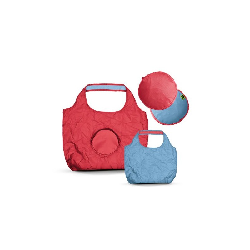 Sac Shopping Pliable Éco-responsable Bicolore 20L en rPET - Personnalisé marquage couleur éclatante