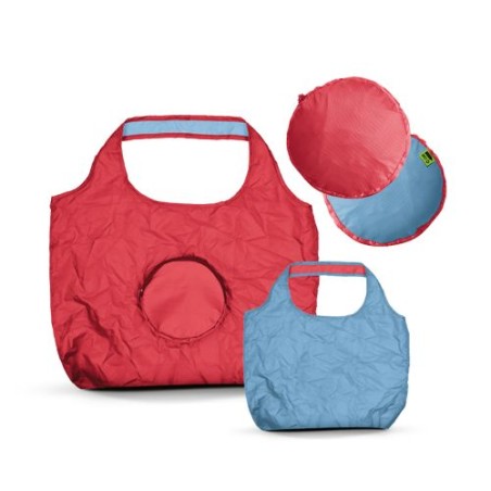 Sac Shopping Pliable Éco-responsable Bicolore 20L en rPET - Personnalisé marquage couleur éclatante