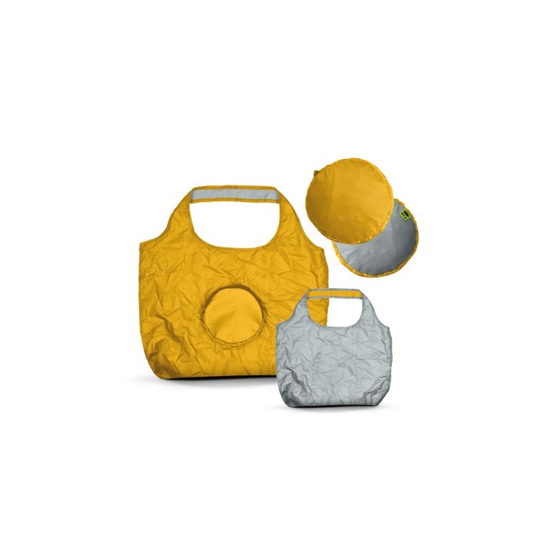 Sac Shopping Pliable Éco-responsable Bicolore 20L en rPET - Personnalisé cadeau affaires élégant