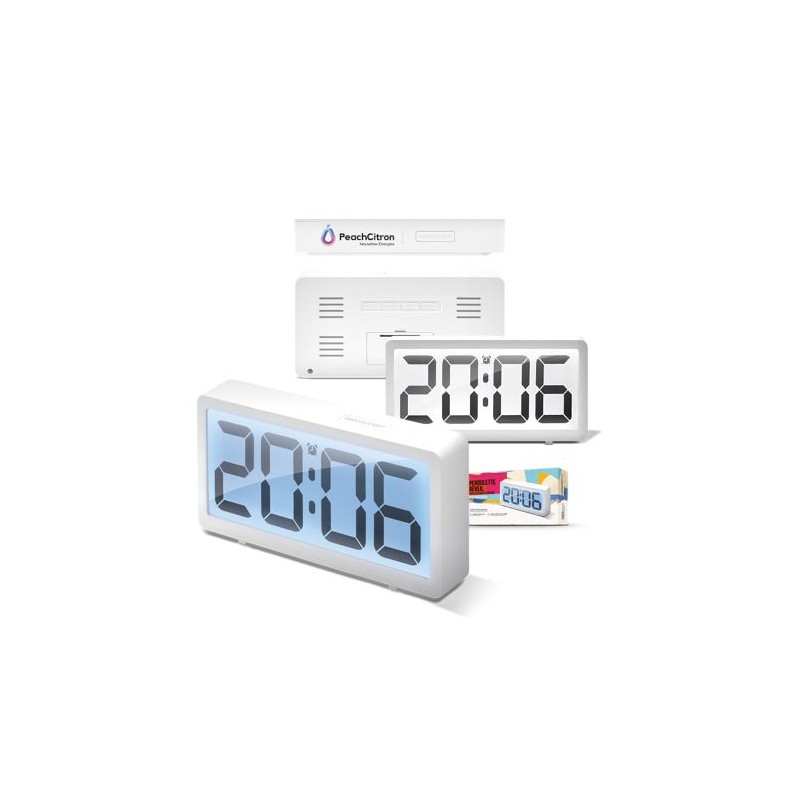 Pendulette Réveil Éclairant Personnalisée - Horloge de Bureau