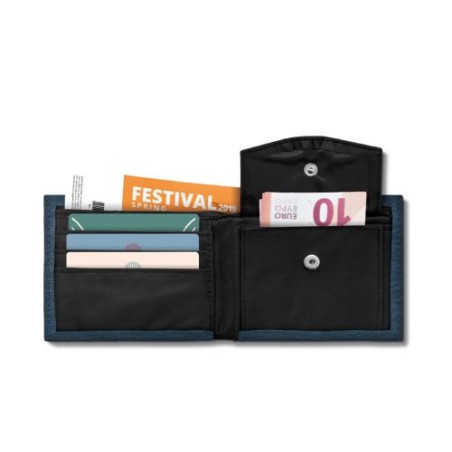 Porte-monnaie Éco-responsable Anti RFID en rPET - Sécurisé et Pratique objet promo petit budget