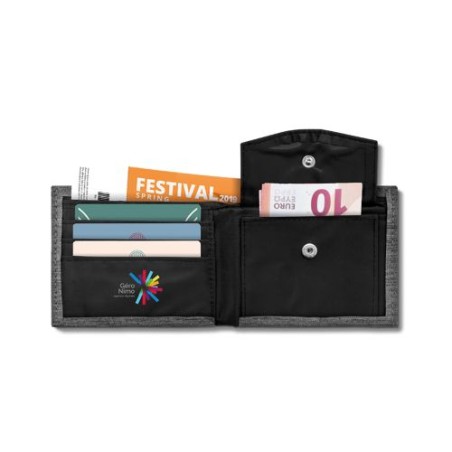 Porte-monnaie Éco-responsable Anti RFID en rPET - Sécurisé et Pratique personnalisation rapide en France
