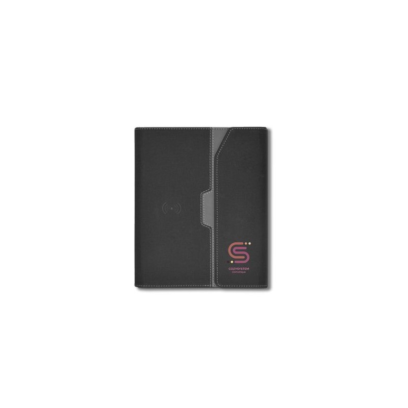 Conférencier A5 Éco-responsable avec Chargeur à Induction et Batterie 5000 mAh cadeau entreprise pas cher