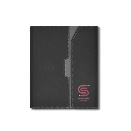 Conférencier A5 Éco-responsable avec Chargeur à Induction et Batterie 5000 mAh cadeau entreprise pas cher