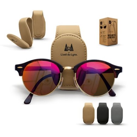 Support Pratique Personnalisable pour Lunette de Pare-Soleil de Voiture cadeau entreprise pas cher