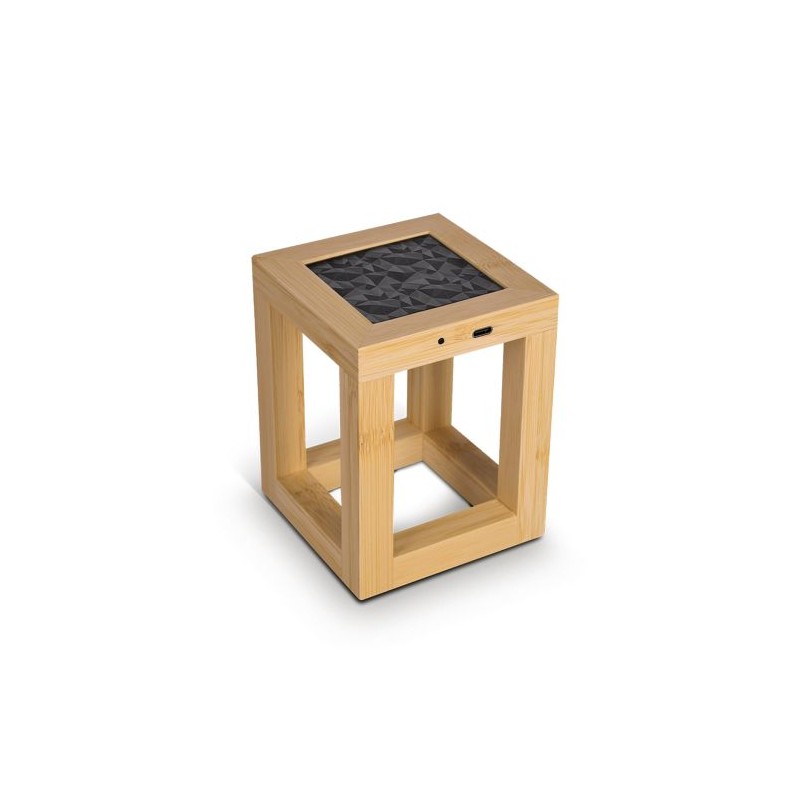 Lampe Solaire Éco-responsable et Élégante en Bambou Personnalisée pas cher cadeau entreprise pas cher