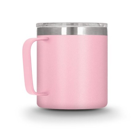 Mug isotherme double paroi inox avec couvercle personnalisé idéal cadeau entreprise goodies publicitaire durable