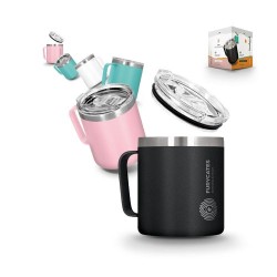 Mug isotherme double paroi inox avec couvercle personnalisé idéal cadeau entreprise 2