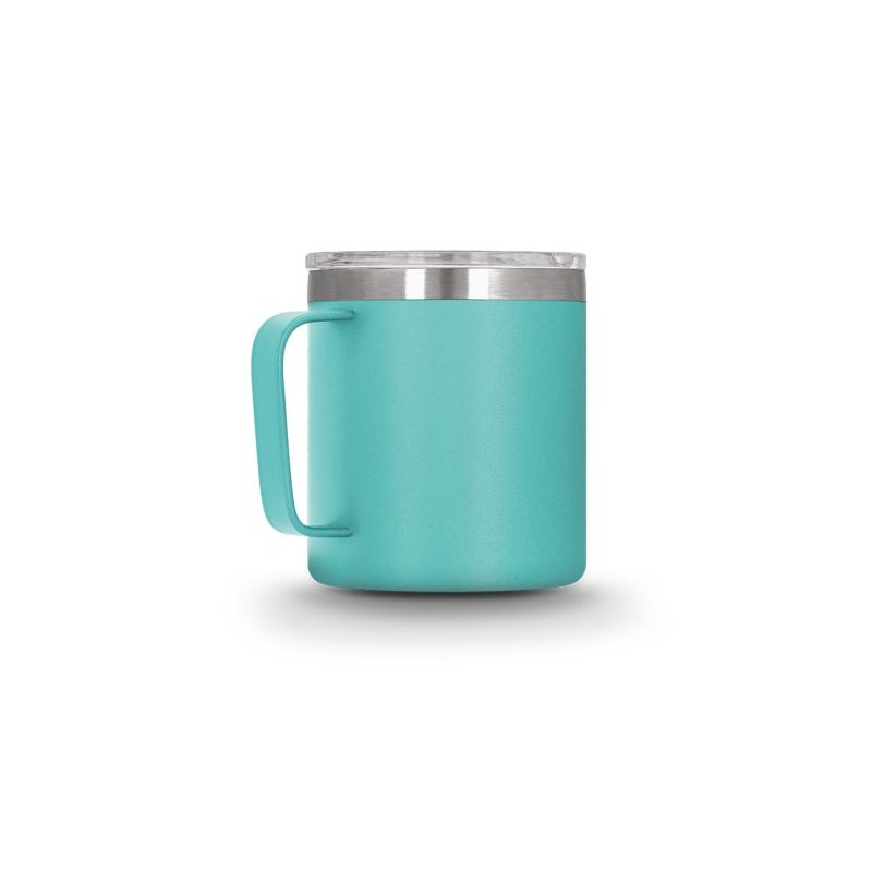 Mug isotherme double paroi inox avec couvercle personnalisé idéal cadeau entreprise goodies publicitaire événementiel