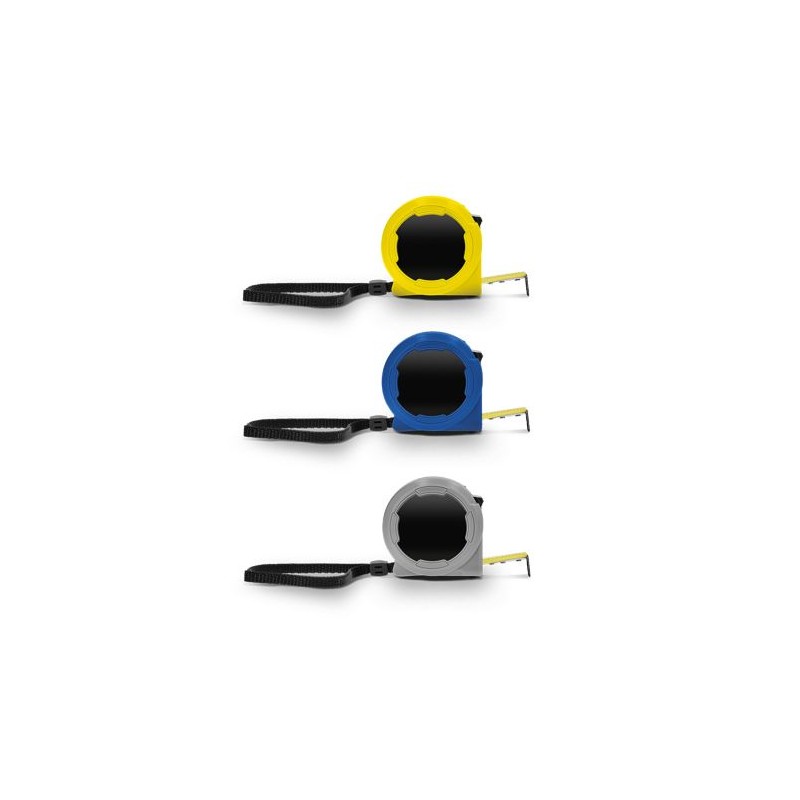 Mètre Ruban Jaune 3m x 16mm en Coque Plastique - Outil Publicitaire Personnalisé impression haute définition