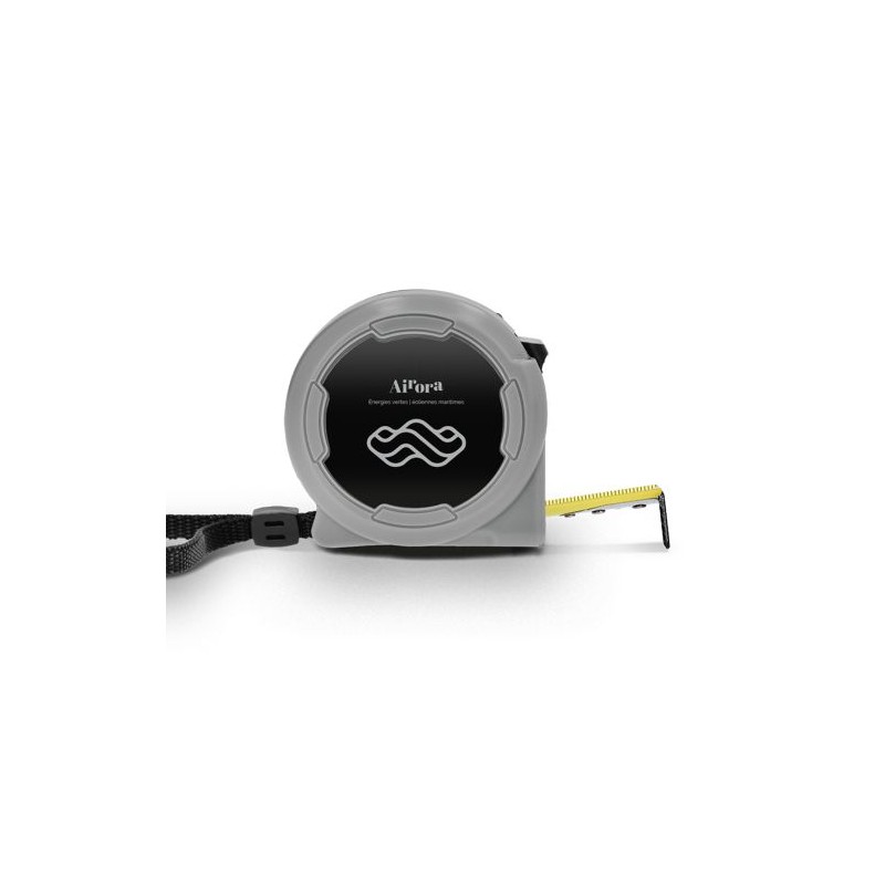 Mètre Ruban Jaune 3m x 16mm en Coque Plastique - Outil Publicitaire Personnalisé personnalisation rapide en France