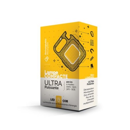 Lampe LED Ultra Puissante Multifonction Compacte Personnalisée marquage laser ultra précis