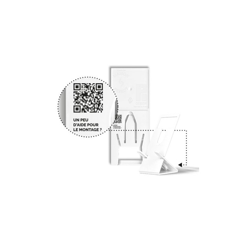 Support Téléphone Extra-Plat R pliable Pratique et Design Personnalisé marquage laser ultra précis