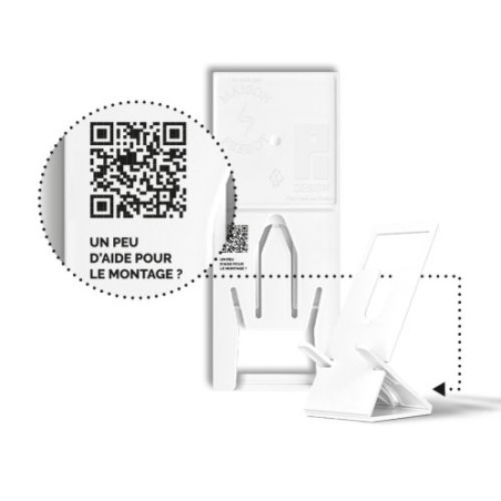 Support Téléphone Extra-Plat R pliable Pratique et Design Personnalisé marquage laser ultra précis