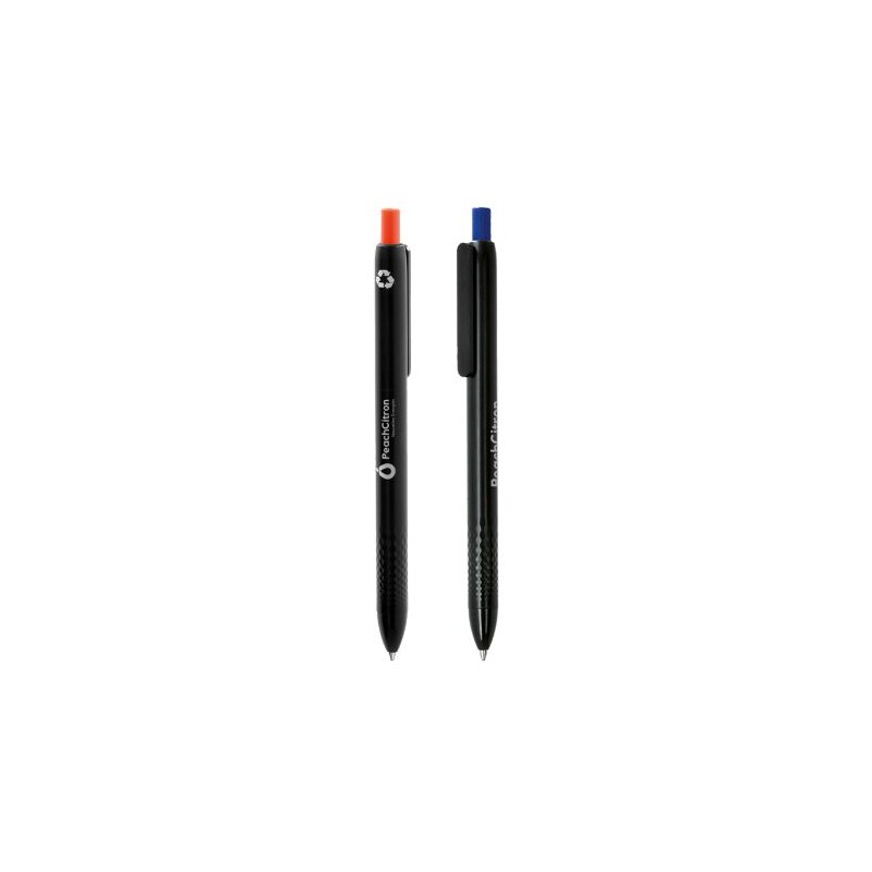 Stylo bille  à encre bleue en matière recyclée - Cadeaux d'entreprise objet publicitaire robuste