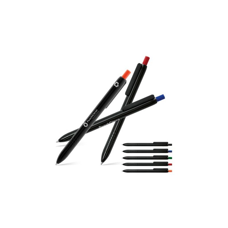 Stylo bille  à encre bleue en matière recyclée - Cadeaux d'entreprise goodies publicitaire événementiel