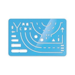 Règle Normographe Éco-responsable 125x80x1,5 mm - Assistant du Constat Amiable 2