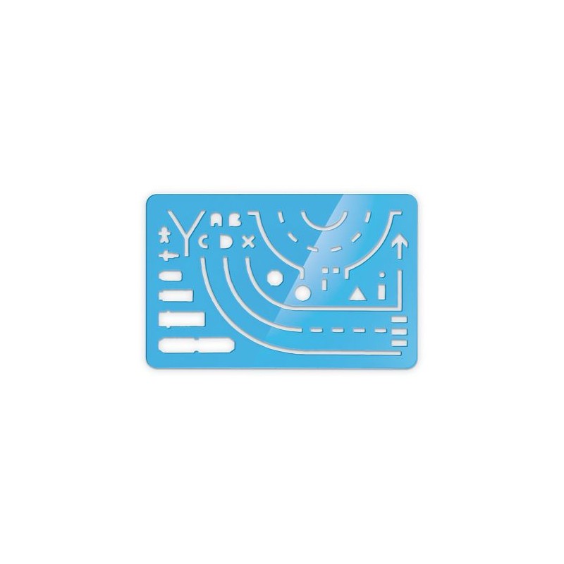Règle Normographe Éco-responsable 125x80x1,5 mm - Assistant du Constat Amiable personnalisable avec votre logo