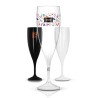 Flûte à Champagne Réutilisable en Plastique Éco-responsable Tritan 14 cl Ras Bord