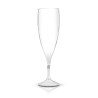 Flûte à Champagne Réutilisable en Plastique Éco-responsable Tritan 14 cl Ras Bord objet promo petit budget