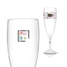 Flûte à Champagne Réutilisable en Plastique Éco-responsable Tritan 14 cl Ras Bord cadeau collaborateur premium