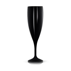Flûte à Champagne Réutilisable en Plastique Éco-responsable Tritan 14 cl Ras Bord personnalisation sur mesure