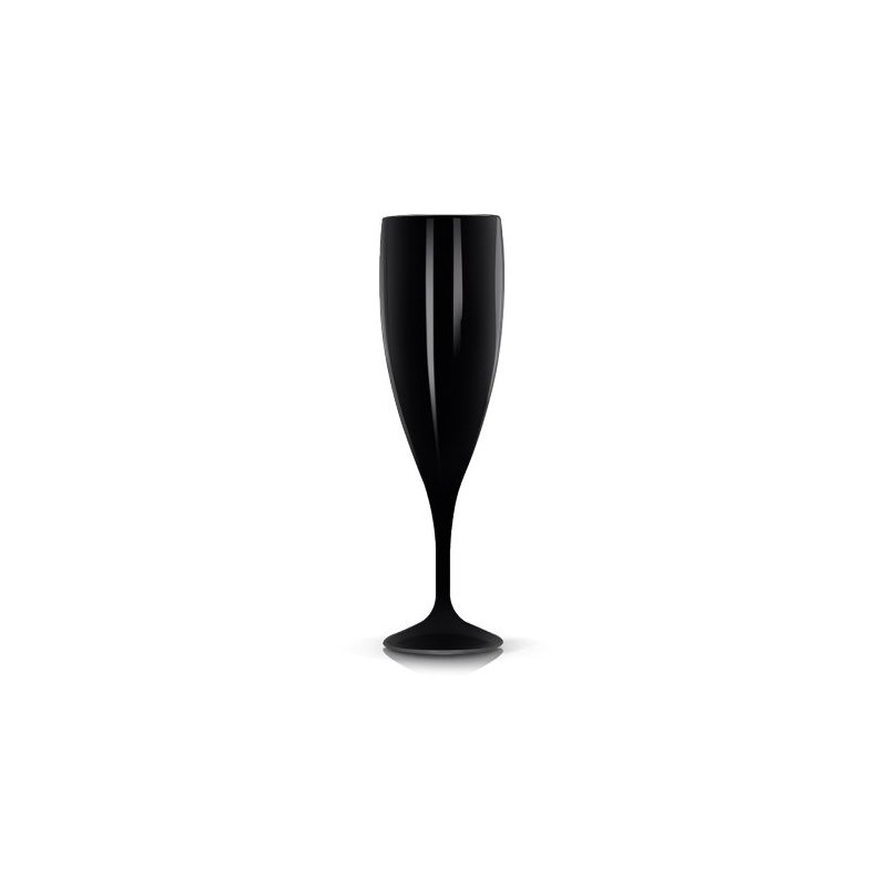 Flûte à Champagne Réutilisable en Plastique Éco-responsable Tritan 14 cl Ras Bord personnalisation sur mesure