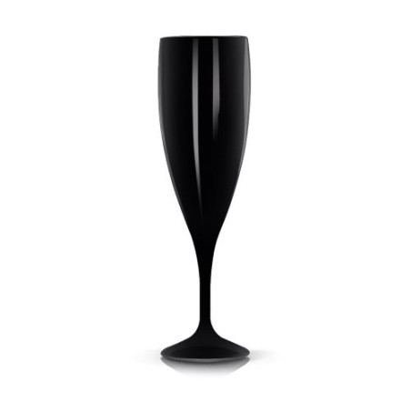 Flûte à Champagne Réutilisable en Plastique Éco-responsable Tritan 14 cl Ras Bord personnalisation sur mesure