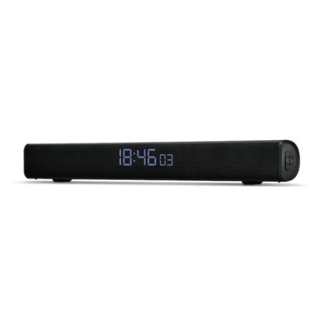 Enceinte Barre de Son Éco-responsable BT5.0 16 W (2x 8 W), Radio FM, Horloge - Son de Qualité Personnalisée personnalisable avec