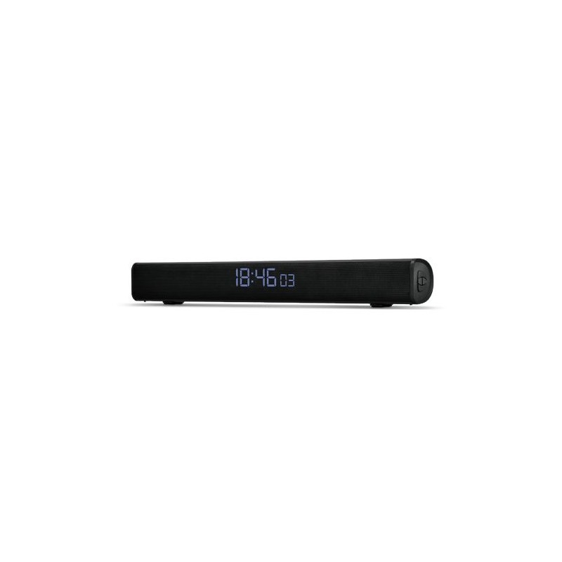 Enceinte Barre de Son Éco-responsable BT5.0 16 W (2x 8 W), Radio FM, Horloge - Son de Qualité Personnalisée livraison express 24