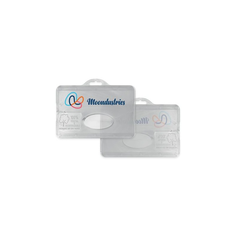 Porte-badge Éco-responsable 100% Végétal - Personnalisable cadeau entreprise pas cher