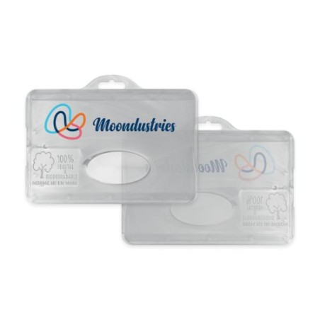 Porte-badge Éco-responsable 100% Végétal - Personnalisable cadeau entreprise pas cher