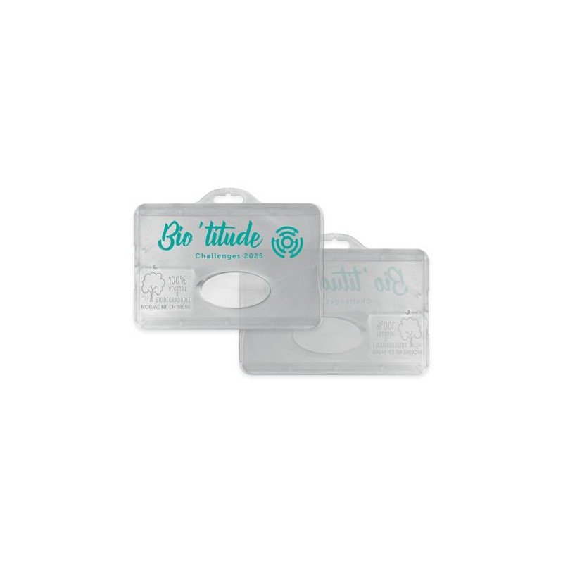 Porte-badge Éco-responsable 100% Végétal - Personnalisable goodies publicitaire événementiel