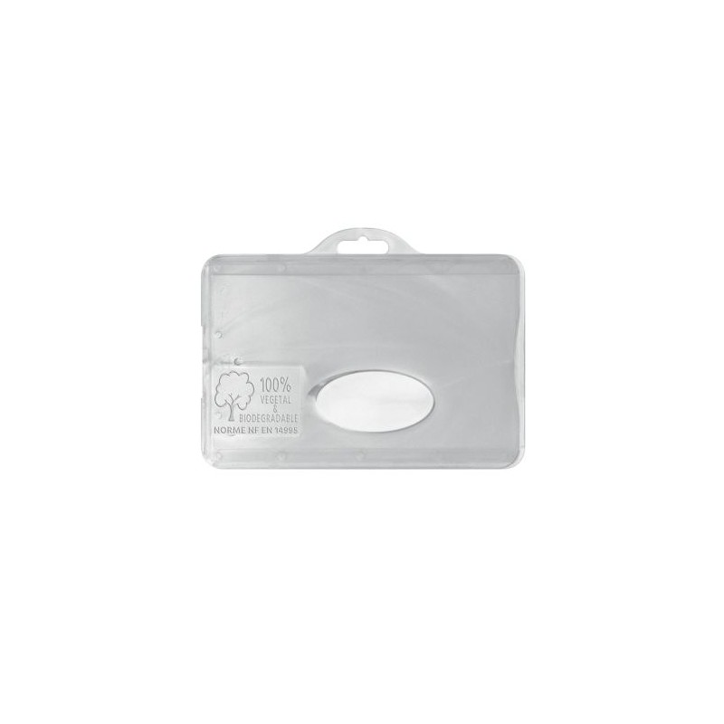 Porte-badge Éco-responsable 100% Végétal - Personnalisable marquage laser ultra précis