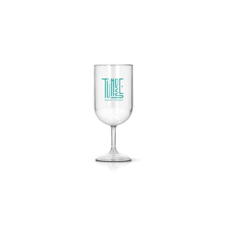 Verre réutilisable incassable en plastique Tritan 18 cl personnalisé Ras Bord objet promotionnel éco-responsable