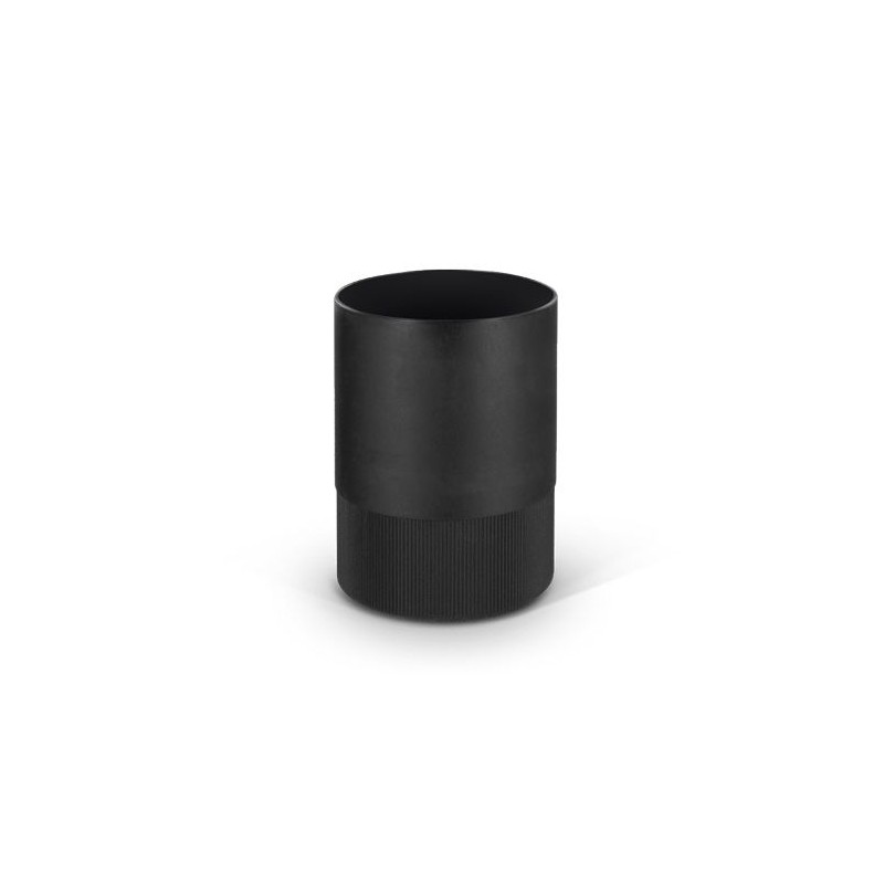 Pot à Crayons Éco-responsable en Plastique Recyclé Noir Personnalisable marquage laser ultra précis