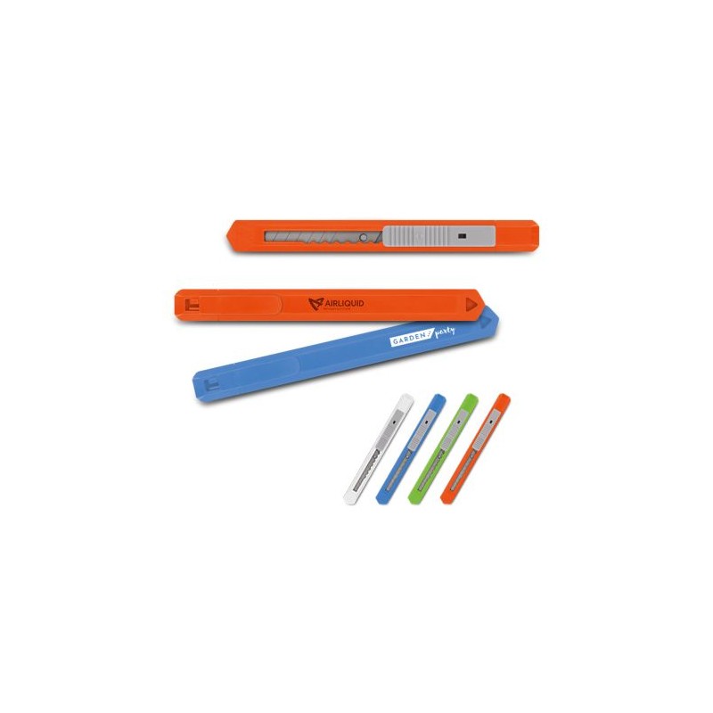 Cutter plastique auto-rétractable personnalisé - Sécurité et précision