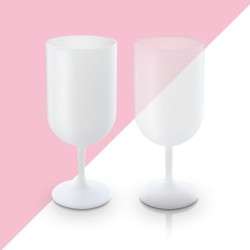 Verre à Pied en Plastique Réutilisable - 18 cl 2