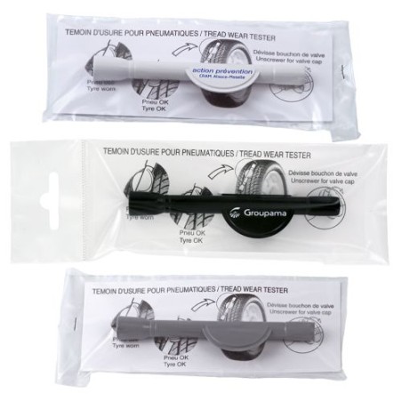 Testeur d'Usure de Pneus Pratique en Sachet Individuel